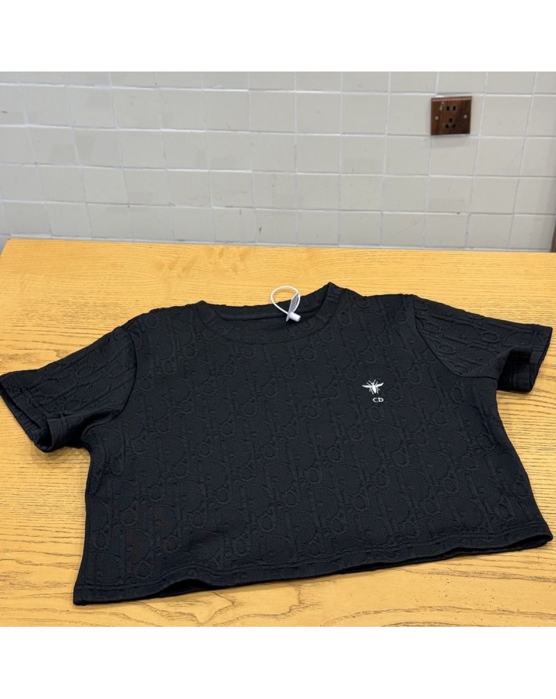 ディオール Tシャツハーフパンツセットカジュアル浮き彫り上下セット女性ウェア