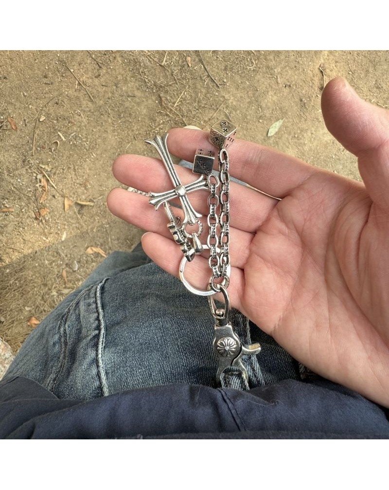 クロムハーツ キーホルダー潮流個性人気キーリングキーチェーン