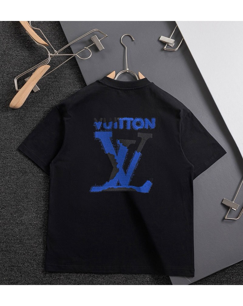 ルイヴィトン Tシャツメンズレディース向け潮流人気ティシャツ半袖コットン製肌に柔らかい