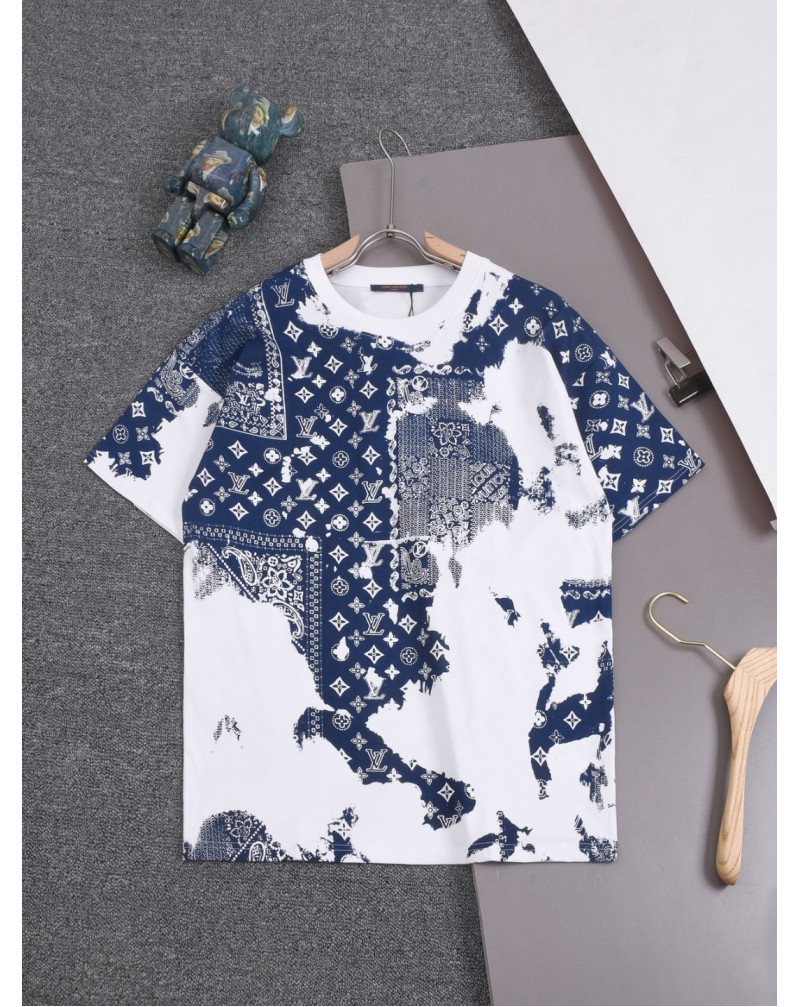 ルイヴィトン Tシャツメンズレディース潮流人気袖高品質コットン製短袖