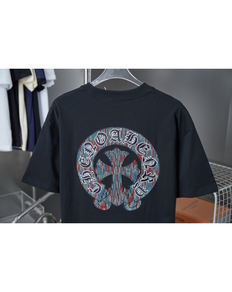 クロムハーツ Tシャツ25SS新作半袖精緻刺繍ロゴティシャツ男女向け爆人気