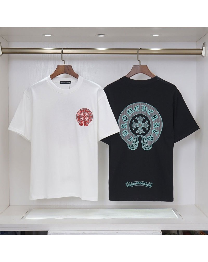 クロムハーツ tシャツ半袖メンズレディース潮流個性 人気ブランドティシャツ短袖