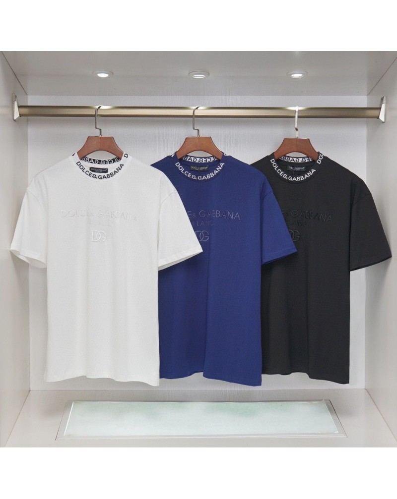DG tシャツメンズレディース兼用精緻刺繍ロゴ半袖カジュアルオシャレ