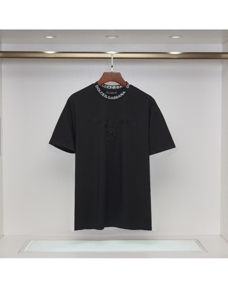 DG tシャツメンズレディース兼用精緻刺繍ロゴ半袖カジュアルオシャレ