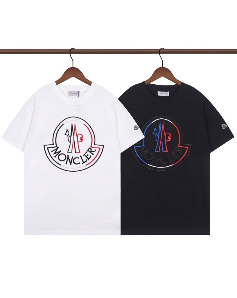 モンクレール tシャツ短袖メンズレディース半袖コットン製トップスオシャレ