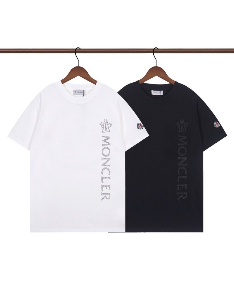 モンクレール tシャツ短袖メンズレディース半袖コットン製トップスオシャレ