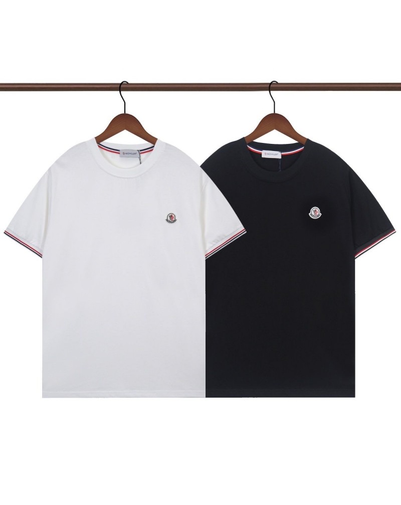 モンクレール tシャツ短袖メンズレディース半袖コットン製トップスオシャレ