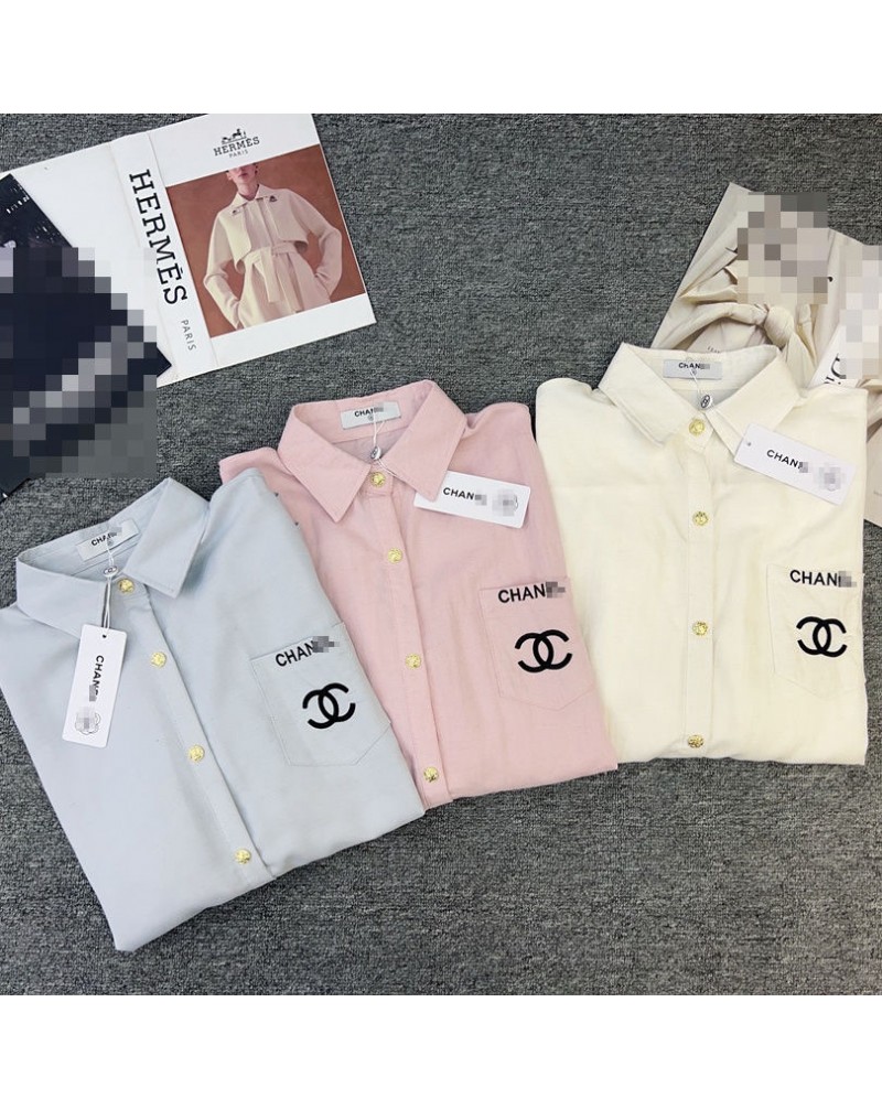 シャネルシャツ女性人気洋服オシャレ小香風
