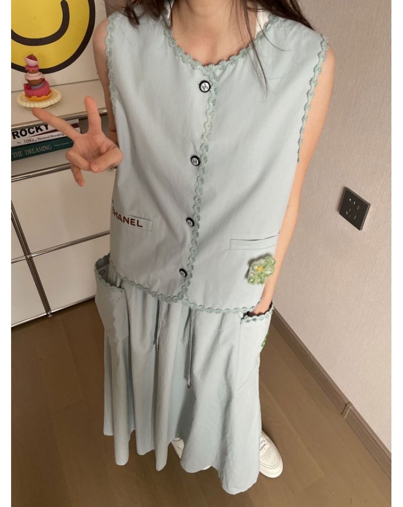 シャネル 洋服トップスロングスカートスタイリッシュ上下セットオシャレ小香風