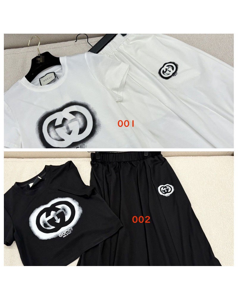 グッチ tシャツロングスカートセット人気ブランド上下セット潮流オシャレシンプル売れ筋