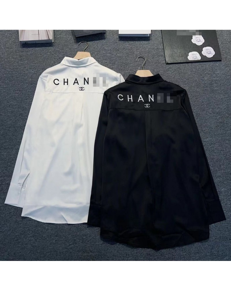 シャネル シャツシンプル高級ファッションオシャレ小香風シャツ洋服