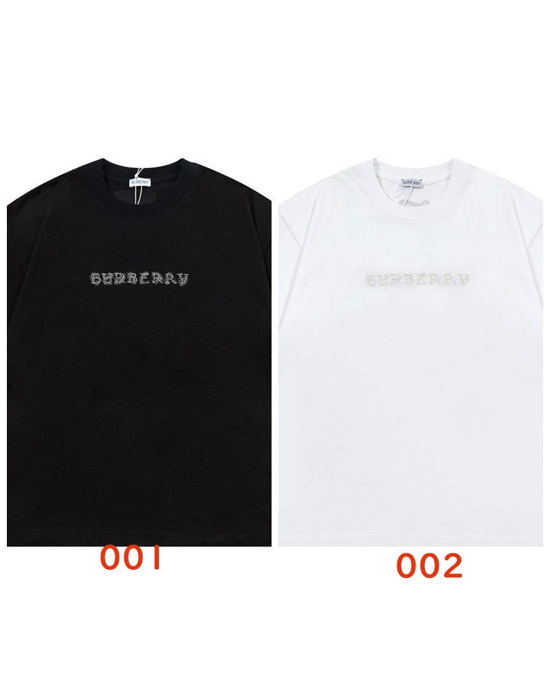 バーバリー tシャツ短袖精緻刺繍ロゴメンズレディース半袖ティシャツ