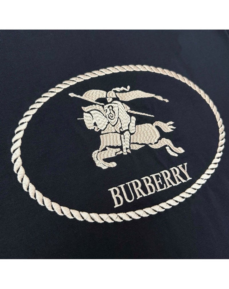 バーバリー tシャツ短袖精緻刺繍コットン製ティシャツ半袖