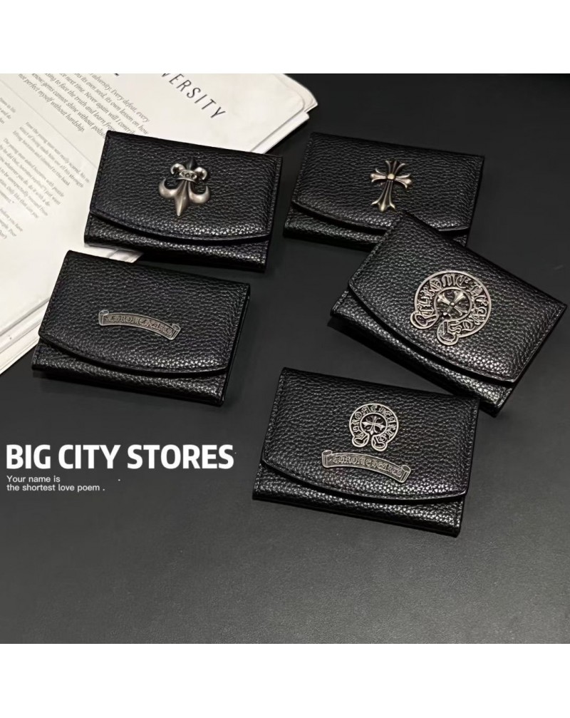 クロムハーツ カードケース潮流個性三つ折りchrome hearts ICカードや名刺収納ケース