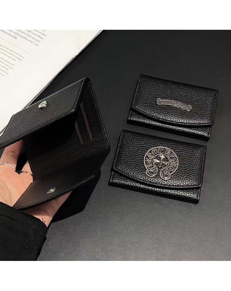 クロムハーツ カードケース潮流個性三つ折りchrome hearts ICカードや名刺収納ケース