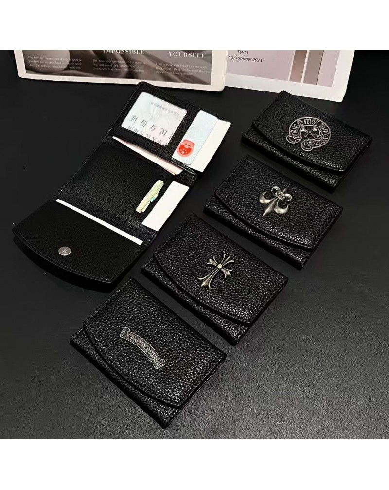クロムハーツ カードケース潮流個性三つ折りchrome hearts ICカードや名刺収納ケース