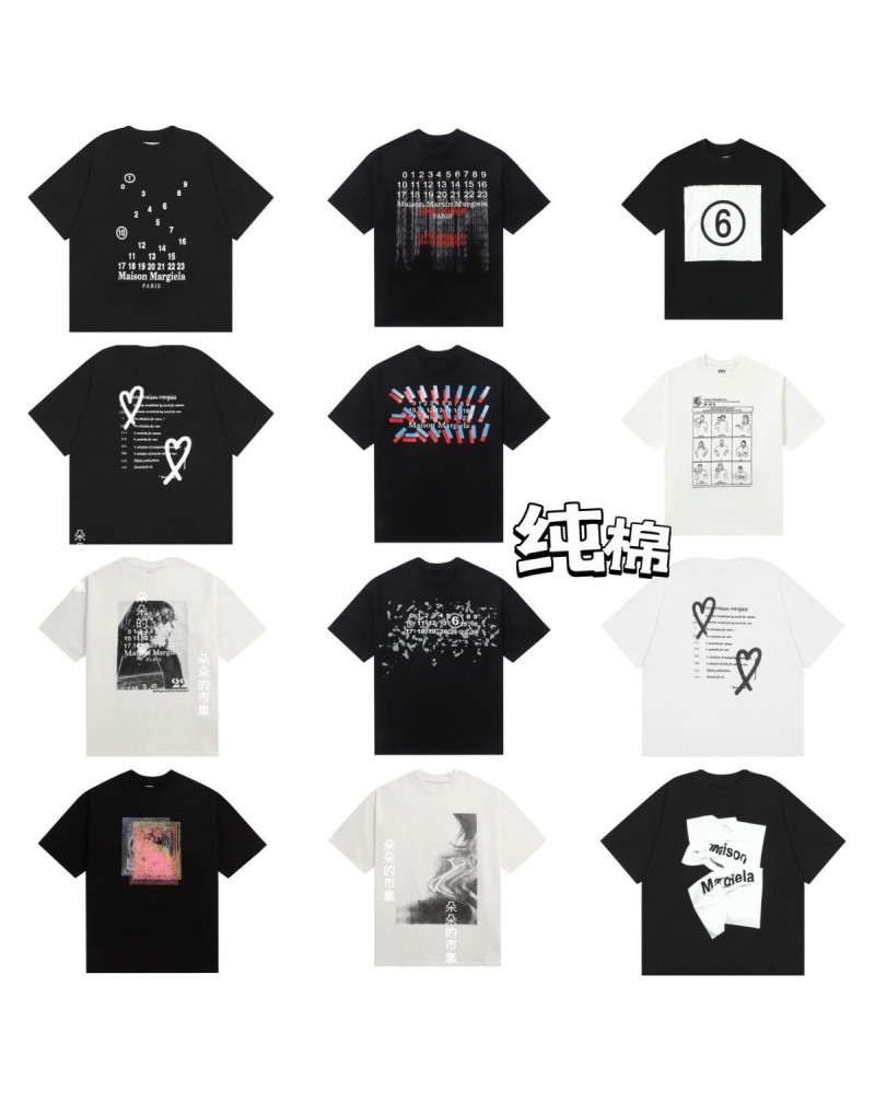 メゾン マルジェラ tシャツ 潮流個性人気短袖ペアお揃い人気半袖コットン製