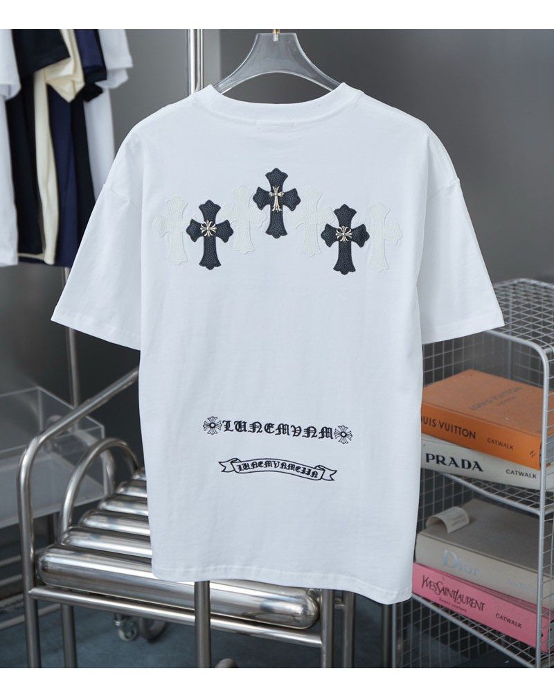 クロムハーツ Tシャツ短袖ペアお揃いティシャツトップス潮流人気