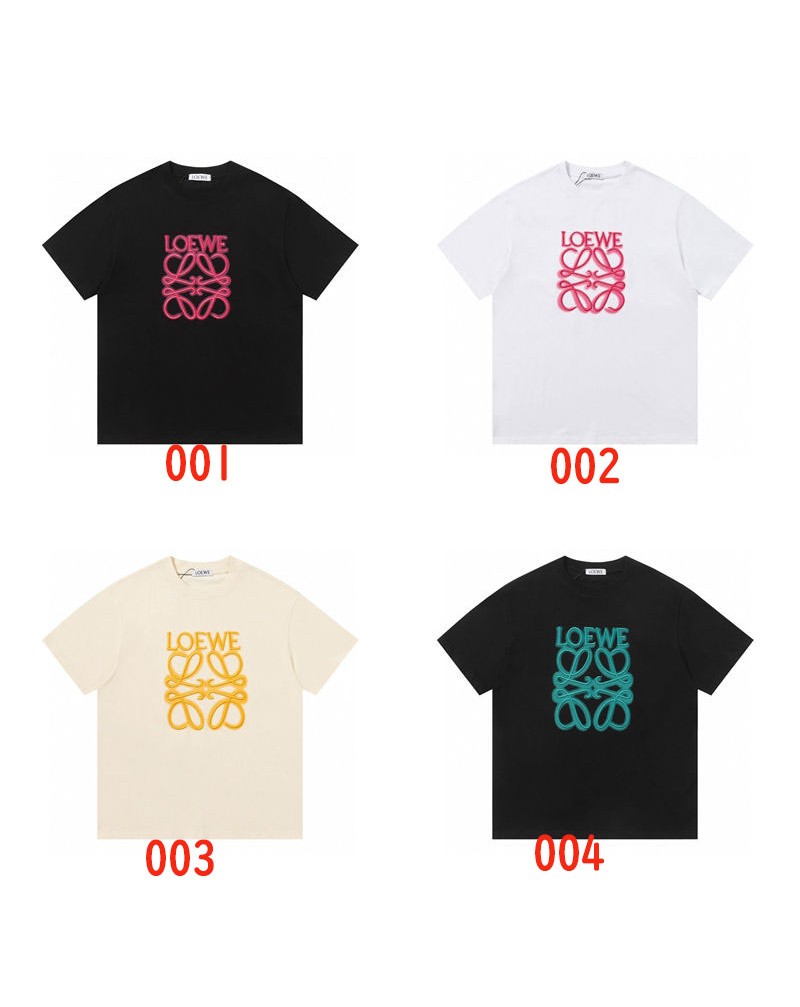 ロエベ tシャツ短袖メンズレディース向け半袖トップス人気売れ筋