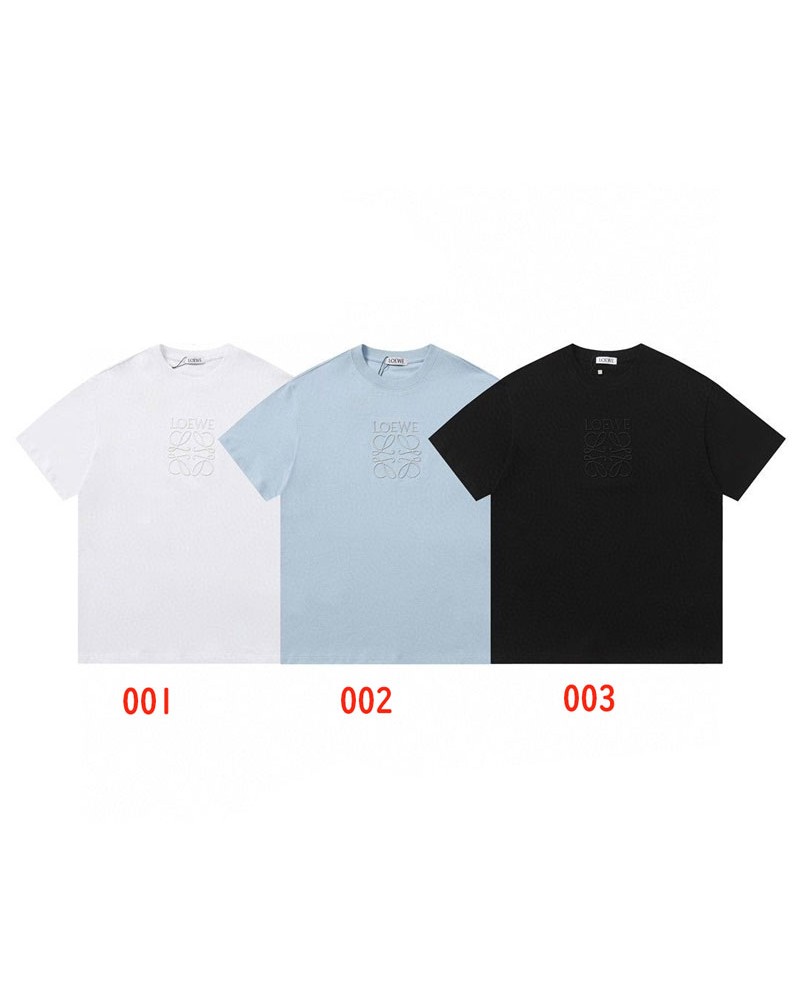 ロエベ  tシャツ半袖コットン製ティシャツトップスメンズレディース向けおしゃれ簡約風