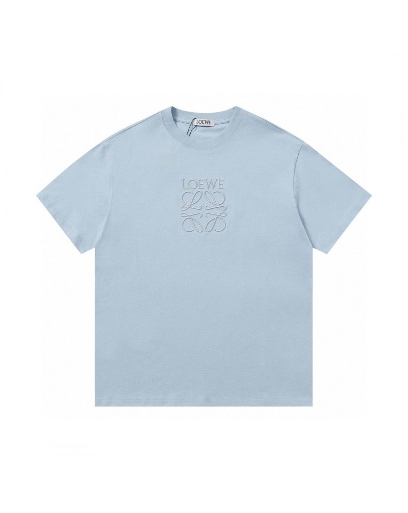 ロエベ  tシャツ半袖コットン製ティシャツトップスメンズレディース向けおしゃれ簡約風