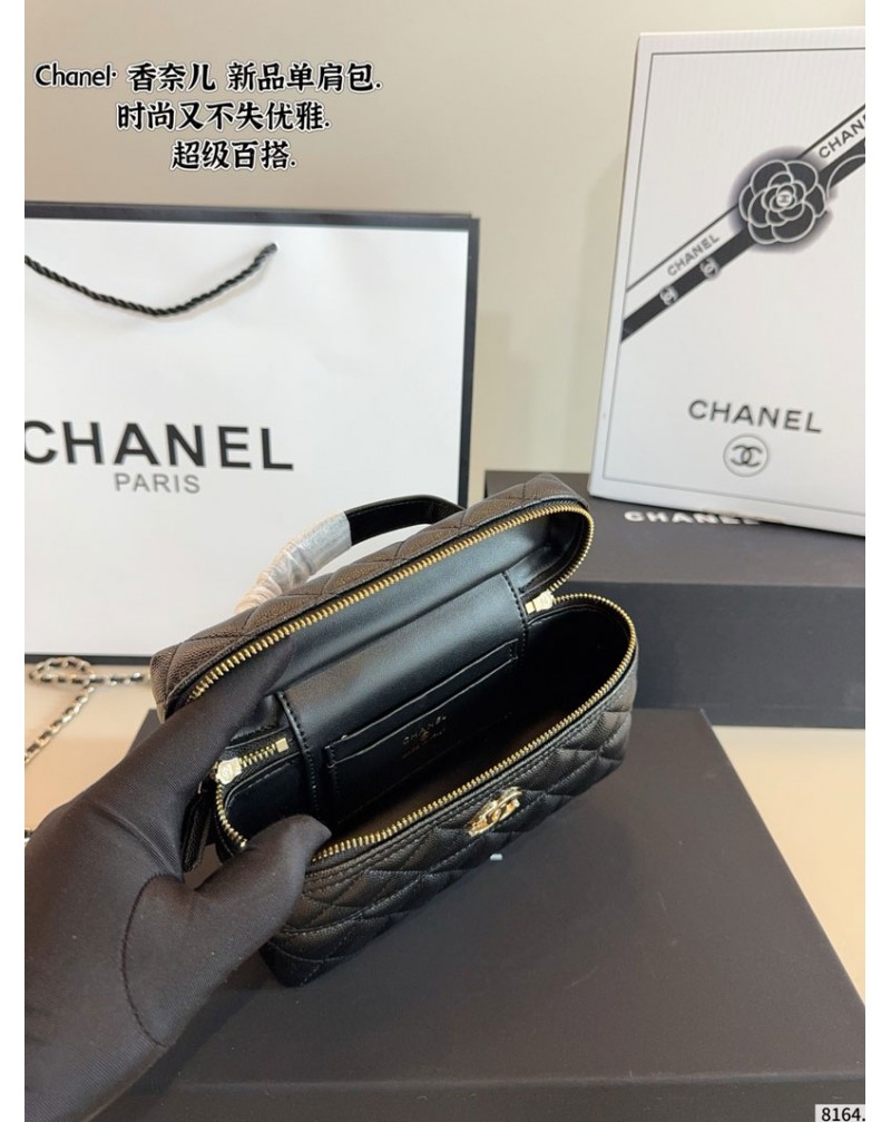 シャネル 化粧バッグ小香風菱形経典ブランド chanel ショルダーバッグレディース用人気