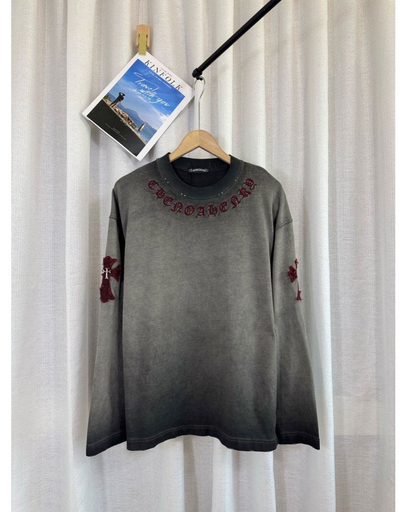 クロムハーツ ロングシャツ精緻刺繍高品質長袖25SS新作秋冬ウェアトップス潮流
