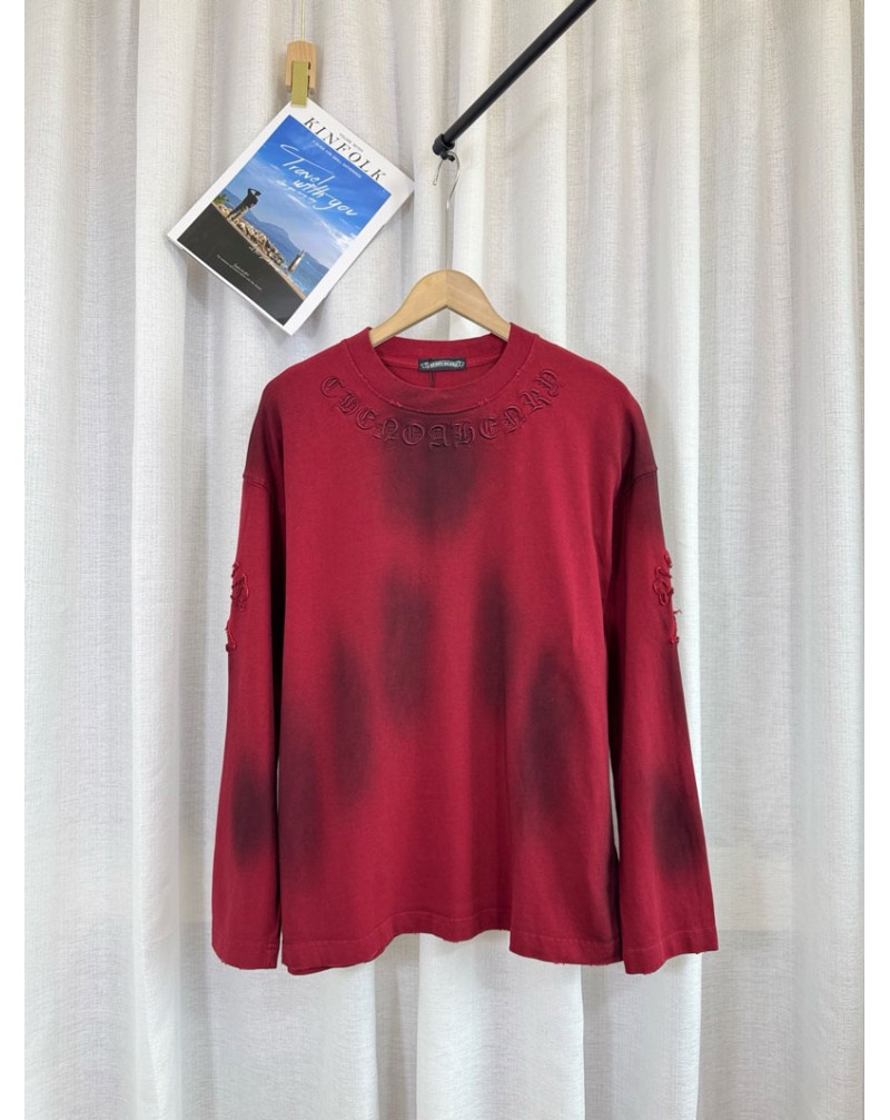 クロムハーツ ロングシャツ精緻刺繍高品質長袖25SS新作秋冬ウェアトップス潮流