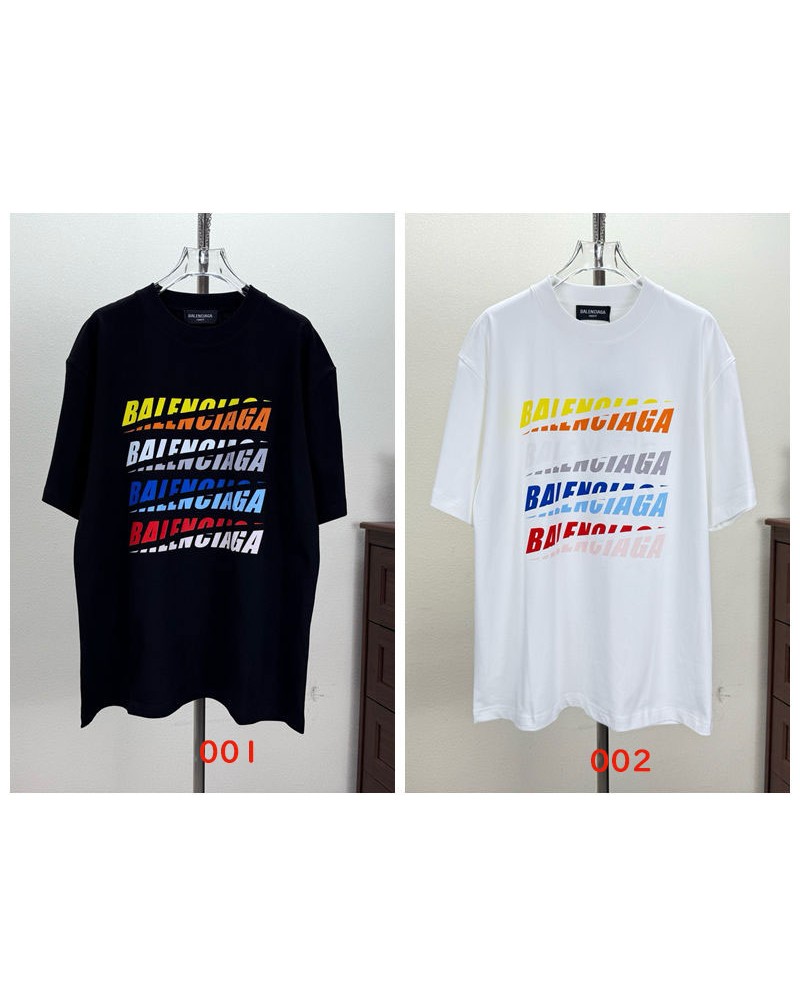 バレンシアガ tシャツ 韓国風 短袖人気ブランド半袖メンズレディース兼用潮流ティシャツトップス