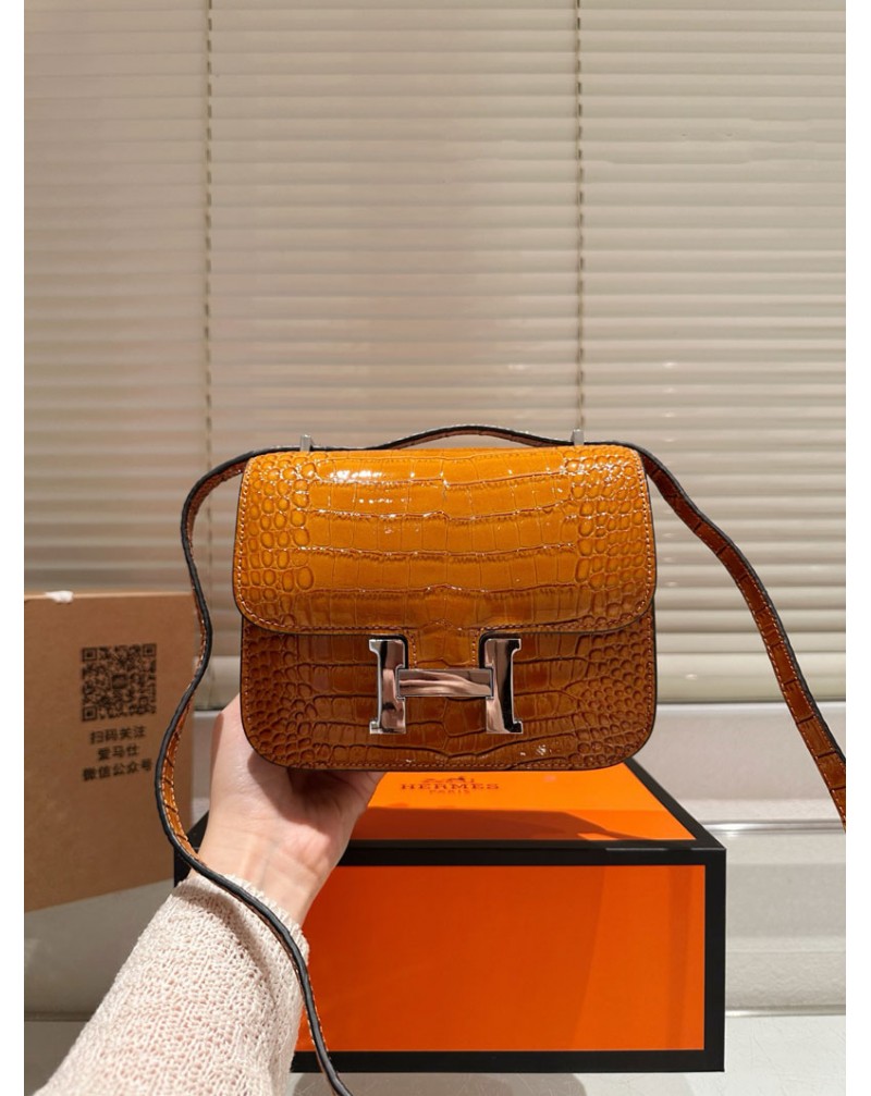 エルメス ショルダーバッグ高品質ワニ紋本革製斜め掛けバッグレディース愛用オシャレ人気