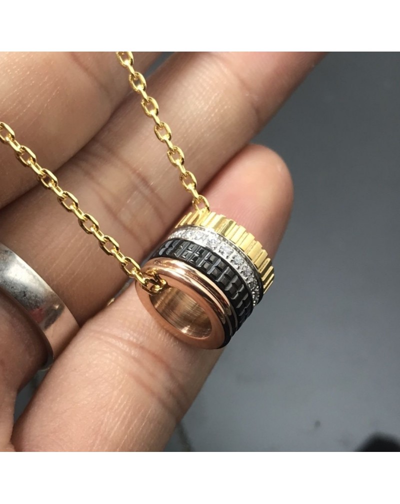 ブッシェロン ネックレスキラキラリング潮流人気アクセサリーオシャレ