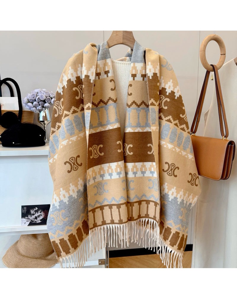 セリーヌ マフラー秋冬用ショールカシミア柔らかいソフトマフラー人気ファッショニスタ愛用