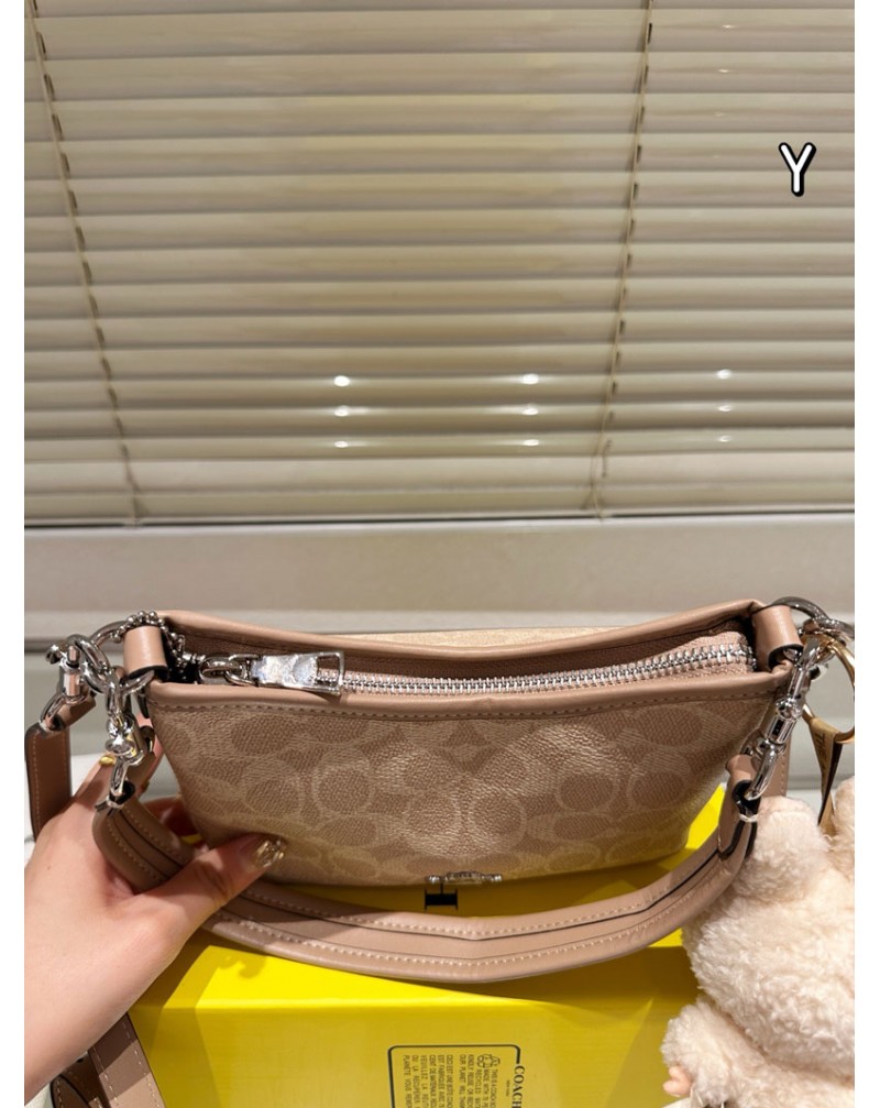 コーチ ショルダーバッグ経典流行オシャレ人気coachカバンlaurel可愛いLABUBUキーホルダー付き
