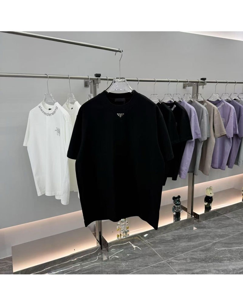 プラダ tシャツ短袖メンズレディースウェアティシャツカジュアル簡約人気