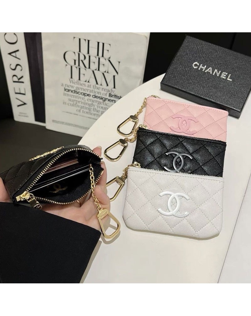 シャネル 小銭入れカードケースオシャレ小香風可愛い人気chanel カードや小物など収納ケース