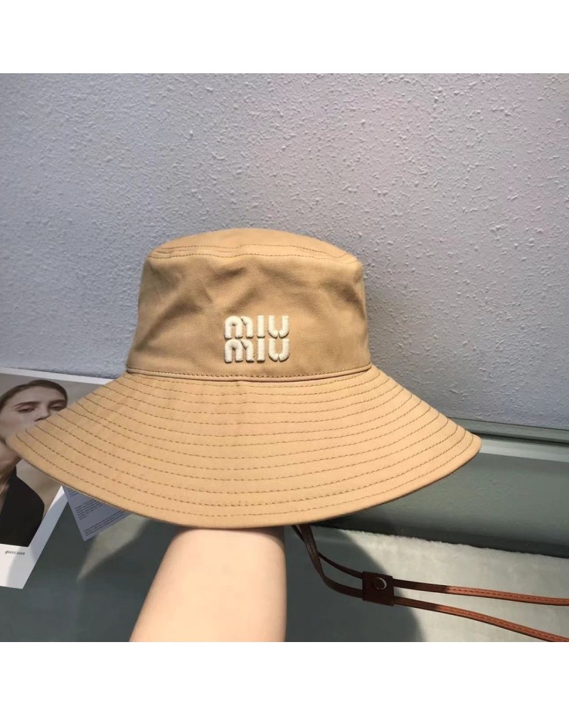 ミュウミュウ 漁師の帽子男女向け人気日焼け止めハットストラップ付き調節可能 ミュウミュウ 漁師の帽子男女向け人気日焼け止めハットストラップ付き調節可能