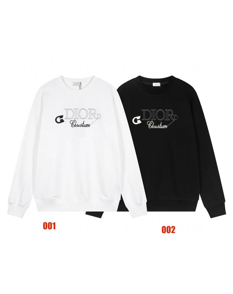 ディオール トレーナー精緻刺繍男女向けオシャレブランドdiorスウェットトップスコットン製肌に柔らかい