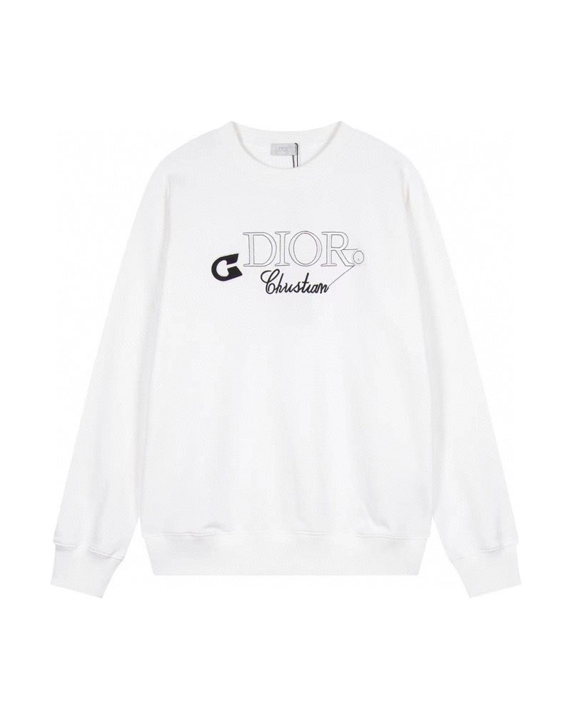 ディオール トレーナー精緻刺繍男女向けオシャレブランドdiorスウェットトップスコットン製肌に柔らかい