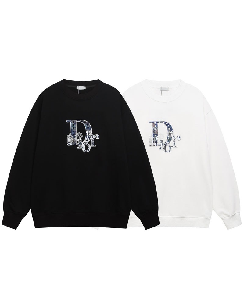 ディオール トレーナーメンズレディース兼用スウェットトップスコットン製秋冬ウェアお洒落