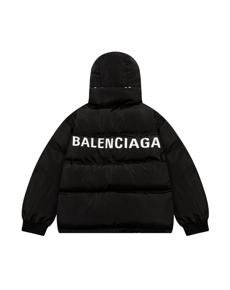 バレンシアガ ダウンジャケットメンズレディース両面ウェアお洒落韓国風balenciagaコートフード付き超人気