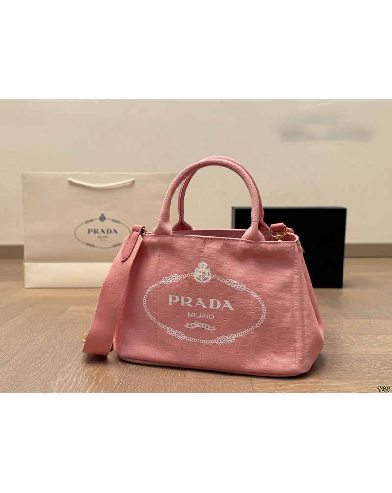 プラダ トートバッグ 人気PRADAキャンバスショルダーバッグファッションオシャレ