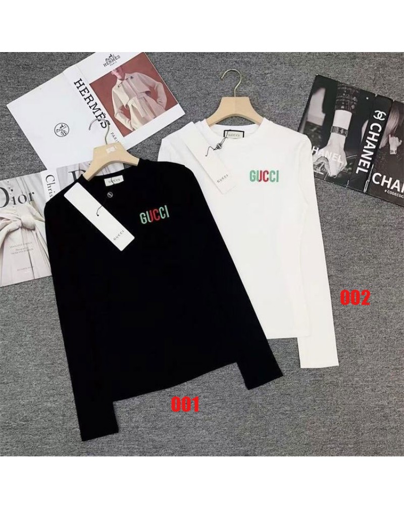 グッチ ロングシャツ女性人気長袖トップスオシャレ