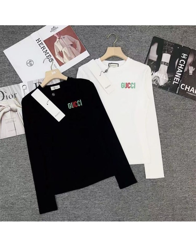 グッチ ロングシャツ女性人気長袖トップスオシャレ