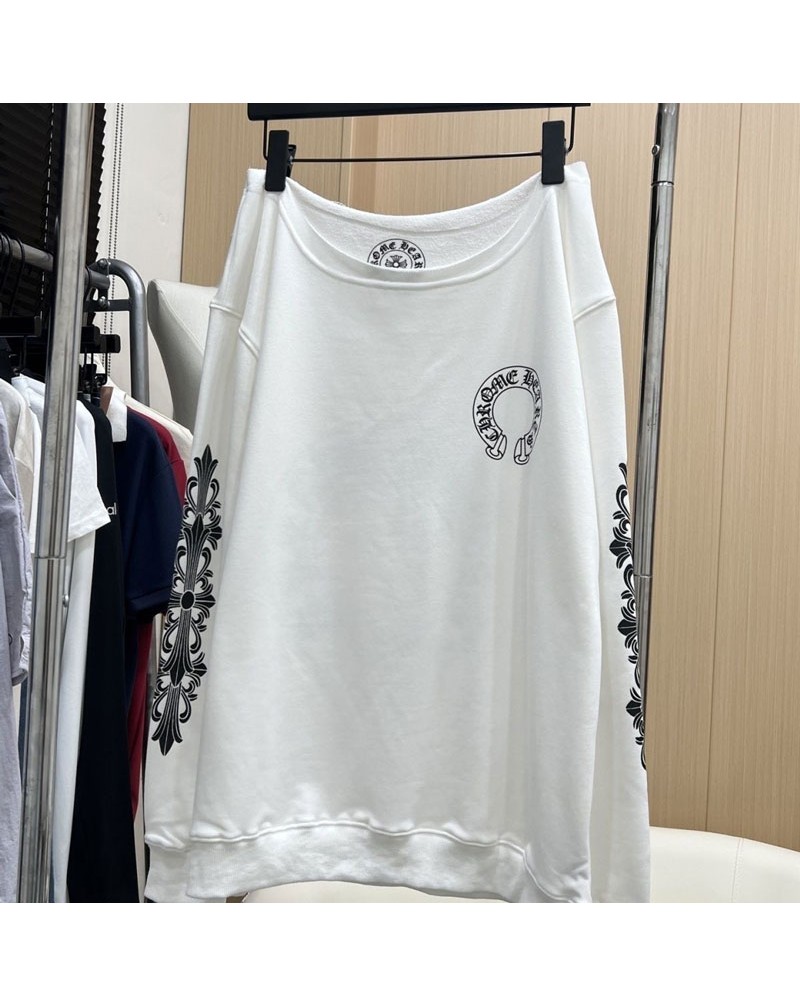 クロムハーツトレーナー斜め肩に着る潮流個性INS人気長袖トップスフリーサイズ クロムハーツトレーナー斜め肩に着る潮流個性INS人気長袖トップスフリーサイズ