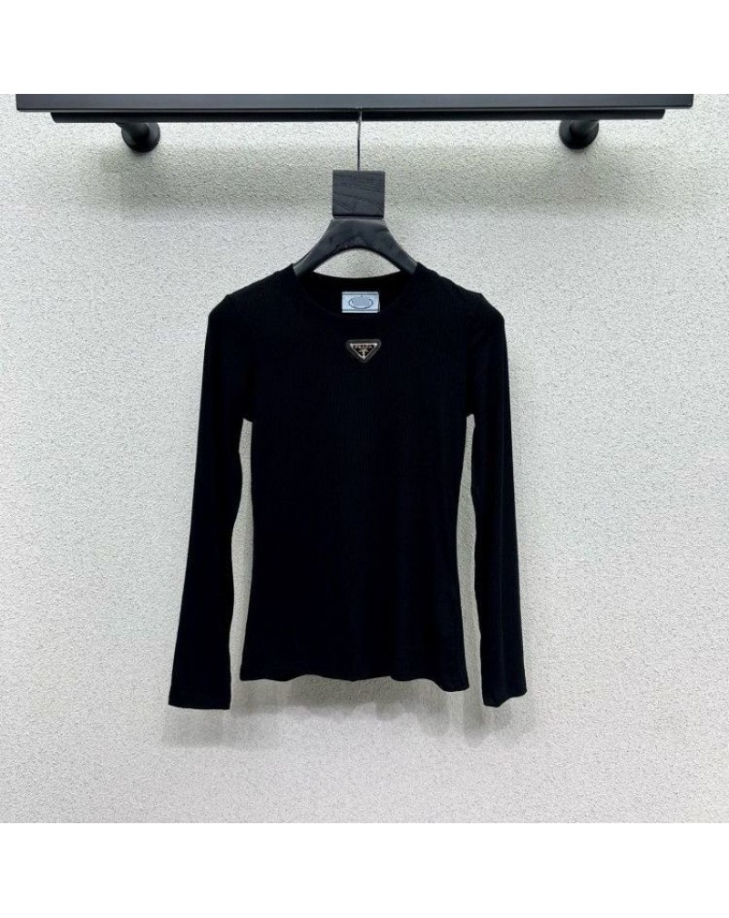 プラダ シンプルロングシャツ人気prada長袖トップスオシャレ プラダ シンプルロングシャツ人気prada長袖トップスオシャレ