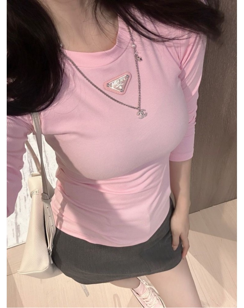 プラダ シンプルロングシャツ人気prada長袖トップスオシャレ プラダ シンプルロングシャツ人気prada長袖トップスオシャレ