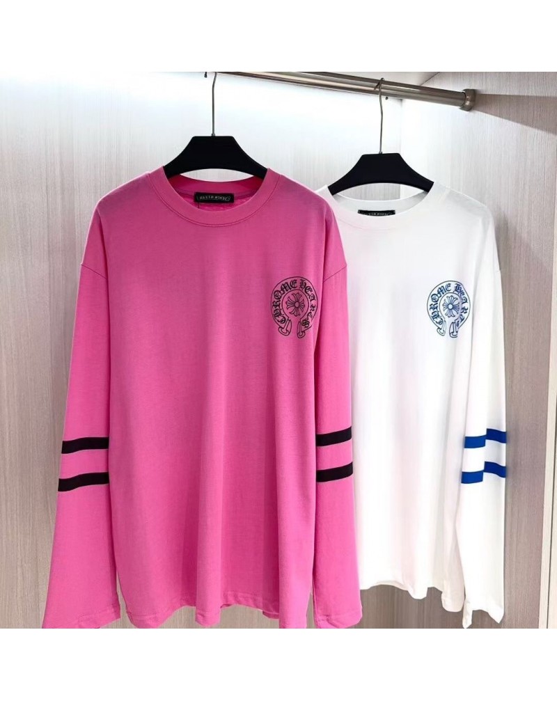 クロムハーツ ロングシャツ潮流欧米風復古スタイルカジュアルchrome hearts長袖女性人気トップス