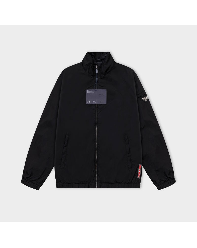 プラダ コートジャケット潮流人気簡約黒グレー2色お揃い