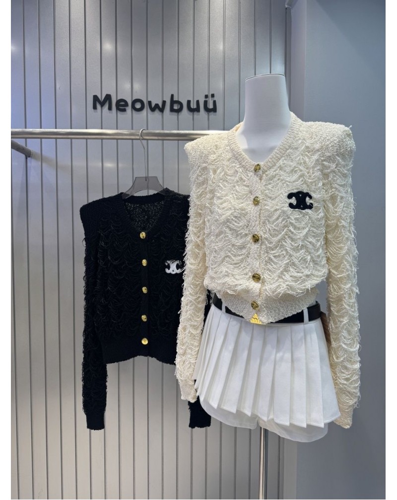 セリーヌ カーディガンオシャレceline洋服潮流女性人気ニットトップスフリーサイズ セリーヌ カーディガンオシャレceline洋服潮流女性人気ニットトップスフリーサイズ