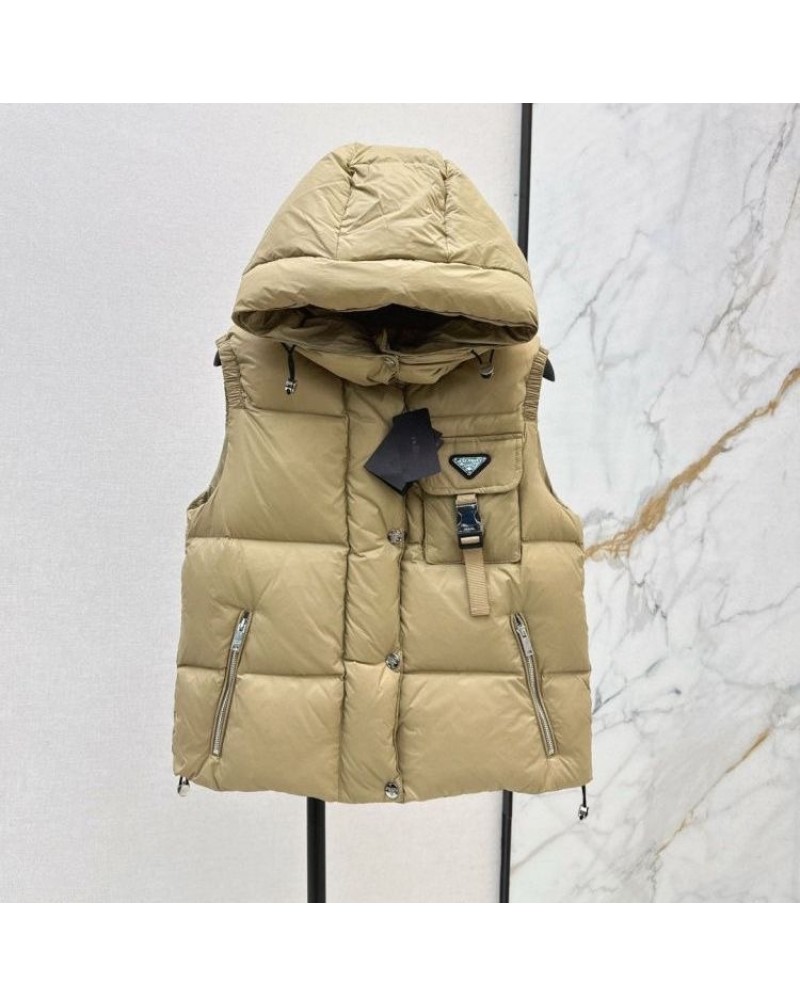 プラダ ダウンベルトフード付きオシャレファッション感潮流